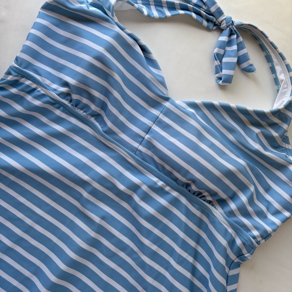 Lands' End Flutter Halter Tankini Size L 14-16